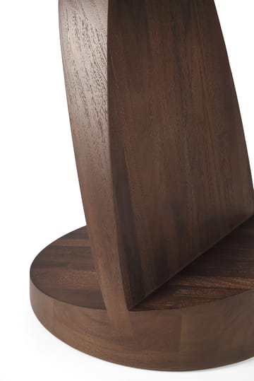 Oblic sidebord Ø52 cm - Brunbeiset teak - Ethnicraft