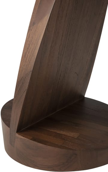 Oblic sidebord Ø52 cm - Brunbeiset teak - Ethnicraft