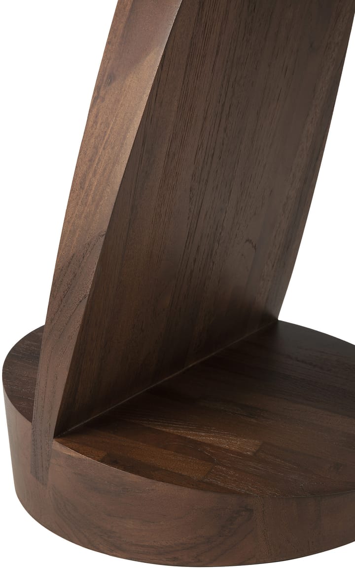 Oblic sidebord Ø52 cm, Brunbeiset teak Ethnicraft