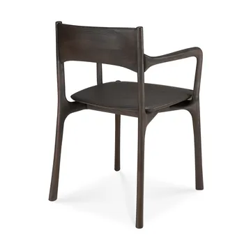 PI karmstol - Dark brown teak - Ethnicraft