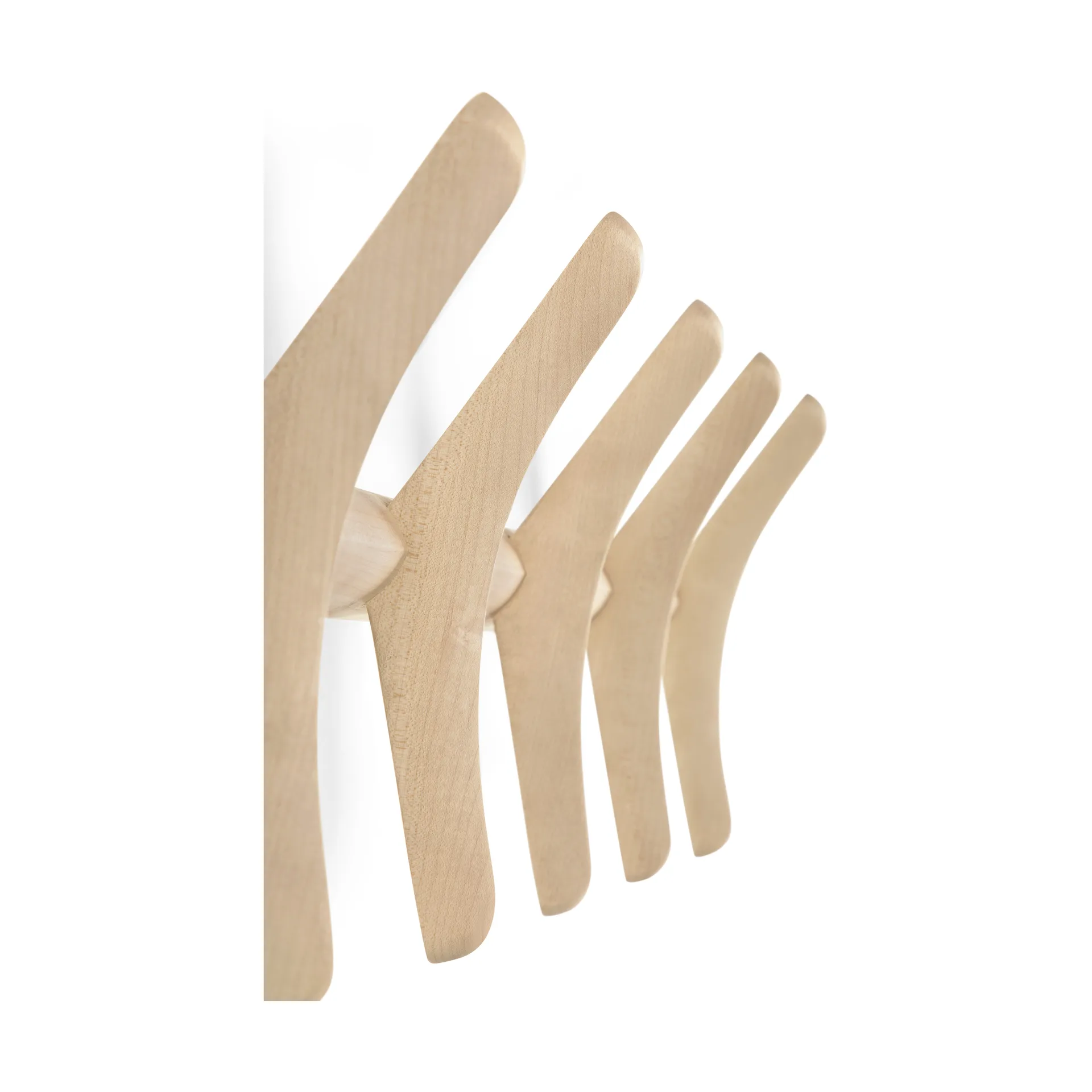 PI knaggrekke vegg, Lakkert platan, 70x21 cm Ethnicraft