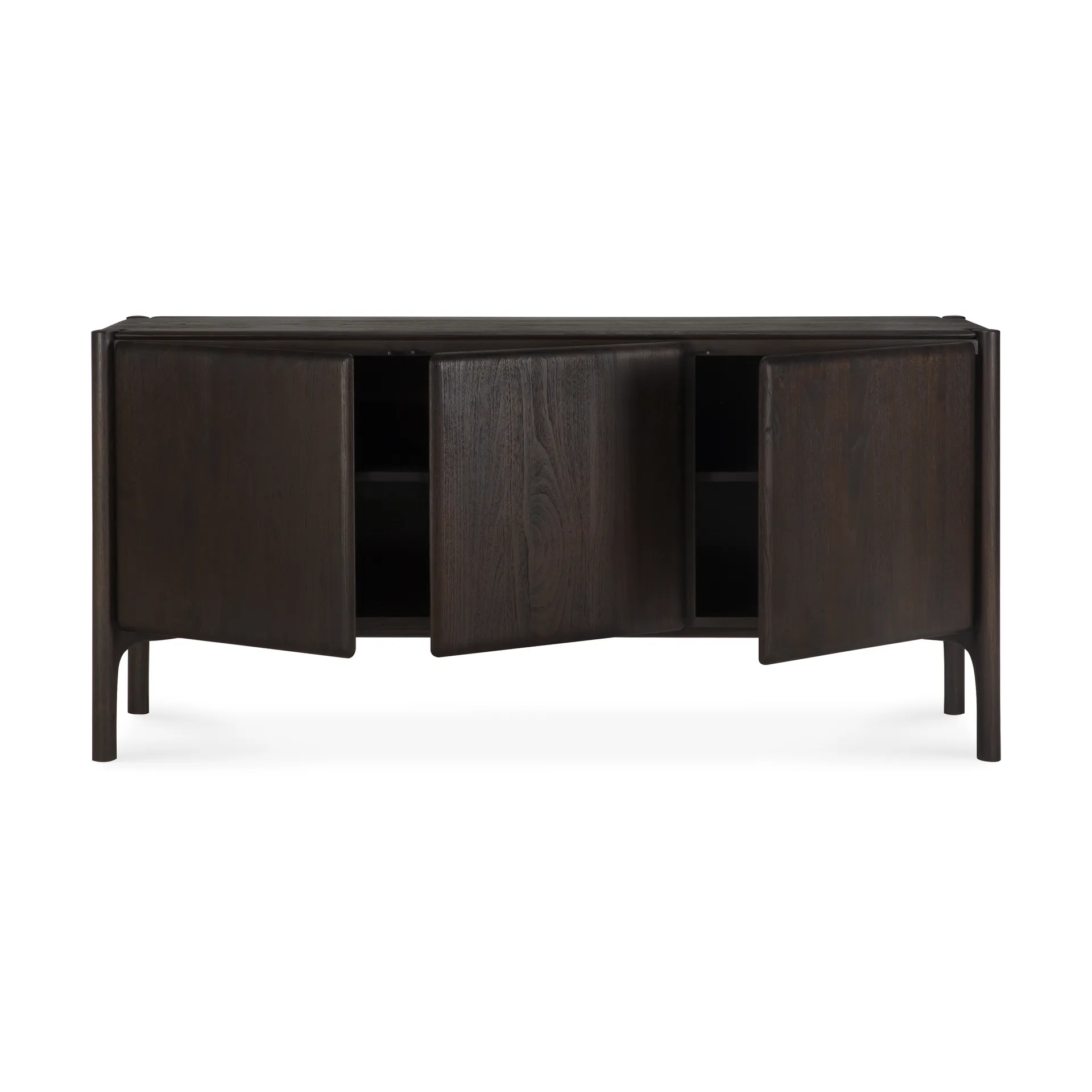 PI Sideboard, Teak dark brown, 3 dører Ethnicraft