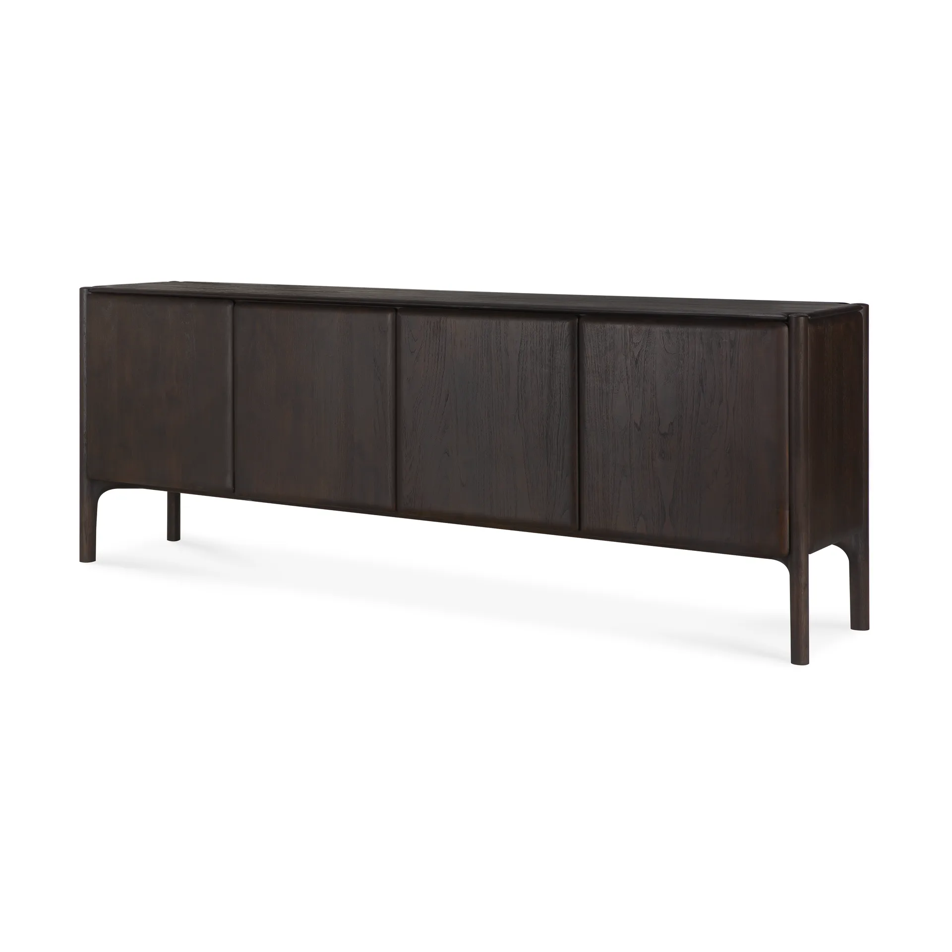 PI Sideboard, Teak dark brown, 4 dører Ethnicraft