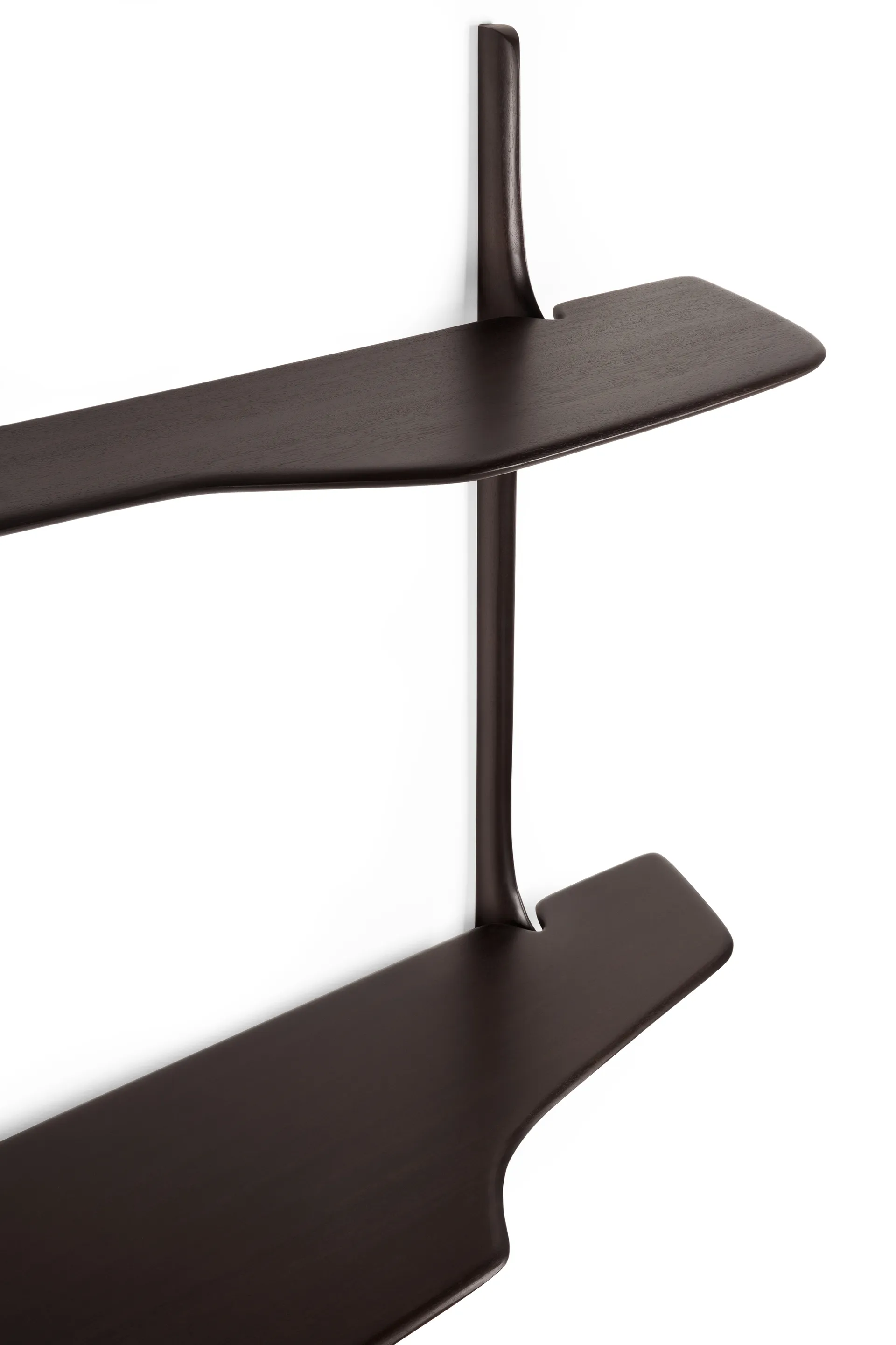 PI veggmontert skrivebord, Dark brown mahogny, 140x48 cm Ethnicraft