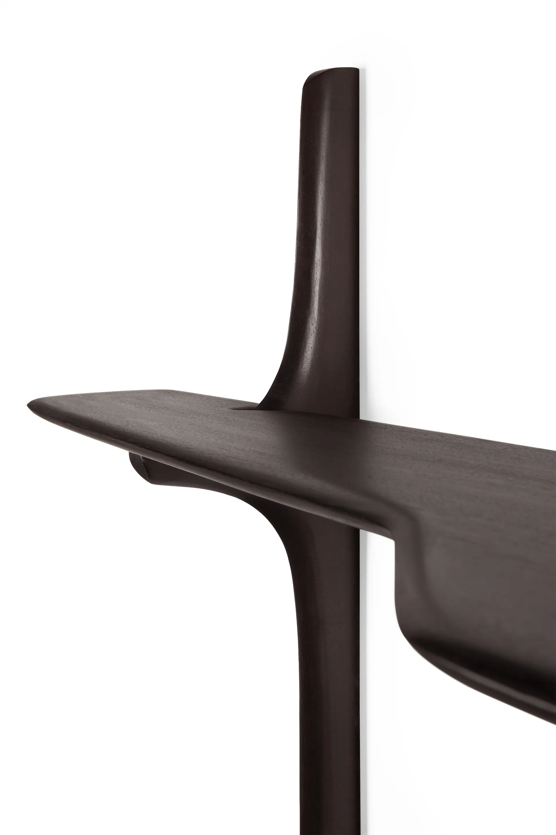 PI veggmontert skrivebord, Dark brown mahogny, 140x48 cm Ethnicraft