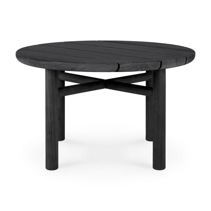 Quatro outdoor salongbord svartbeiset teak - Ø 59 cm - Ethnicraft