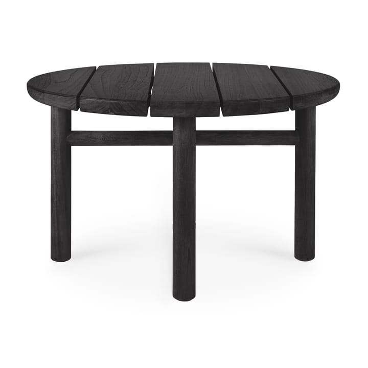 Quatro outdoor salongbord svartbeiset teak - Ø 59 cm - Ethnicraft
