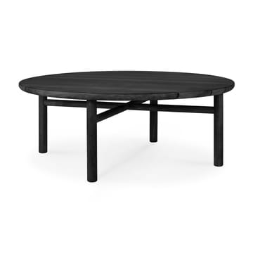 Quatro outdoor salongbord svartbeiset teak - Ø 95 cm - Ethnicraft