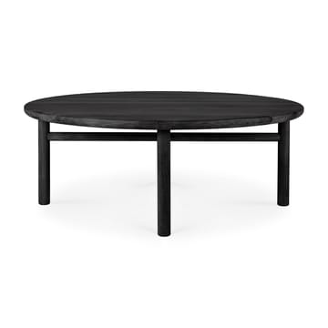 Quatro outdoor salongbord svartbeiset teak - Ø 95 cm - Ethnicraft