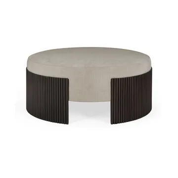 Roller Max puff - Dark brown mahogny, Ø85x35 cm - Ethnicraft