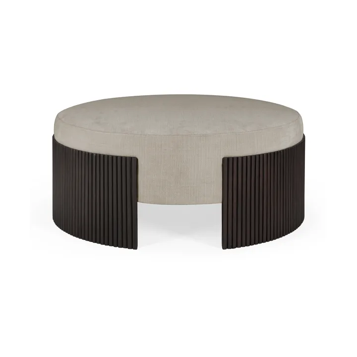 Roller Max puff - Dark brown mahogny, Ø85x35 cm - Ethnicraft