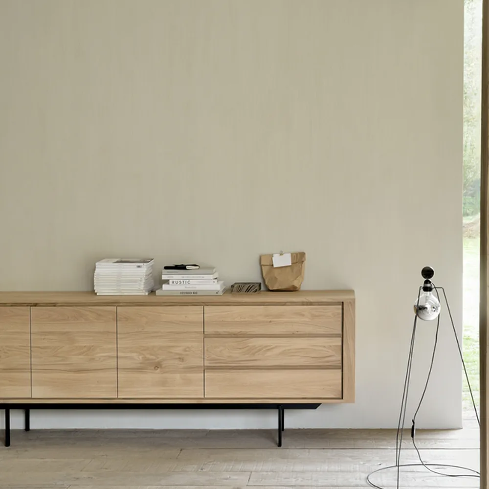 Shadow sidebord, Eik-Wax oil 2 dører 3 skuffer Ethnicraft