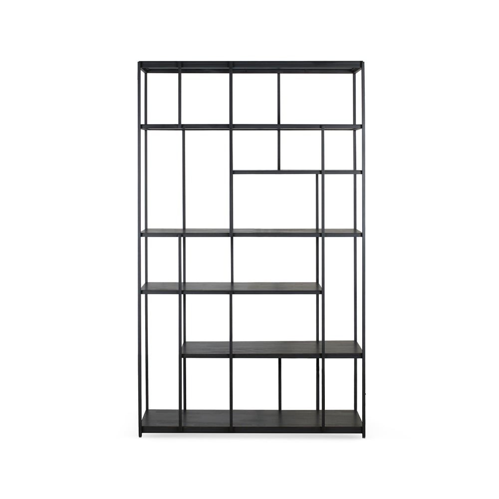 Ethnicraft Studio Rack hylle 205 x 120 cm Sort teak uten drer