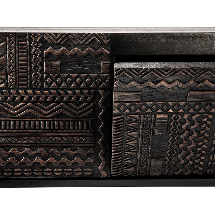Tabwa mediebenk - Svart teak 41 x 160 cm - Ethnicraft