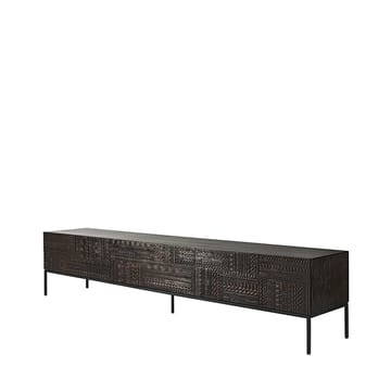 Tabwa mediebenk - Svart teak 41 x 240 cm - Ethnicraft