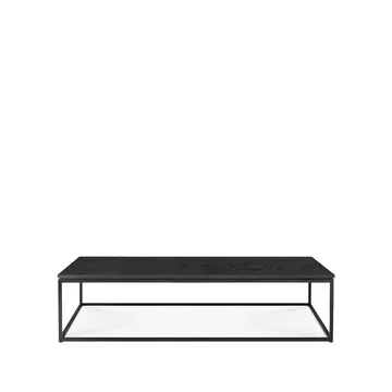 Thin salongbord 120 x 70 cm - Sort eik-Metall 120 x 70 cm - Ethnicraft