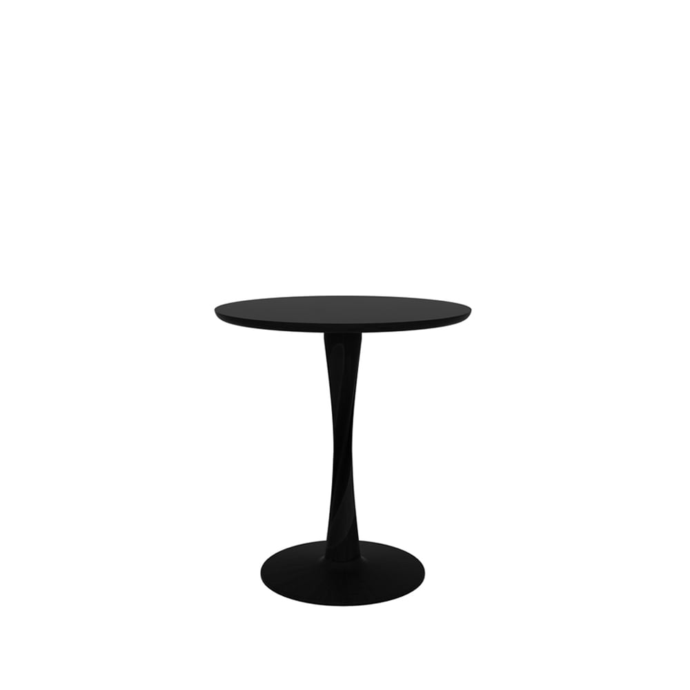 Bilde av Ethnicraft Torsion spisebord rundt svartbeiset eik Ø 70 cm