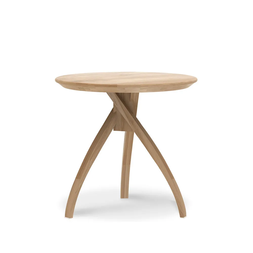 Twist sidebord, Oak-Wax oil large Ø 51 cm Ethnicraft