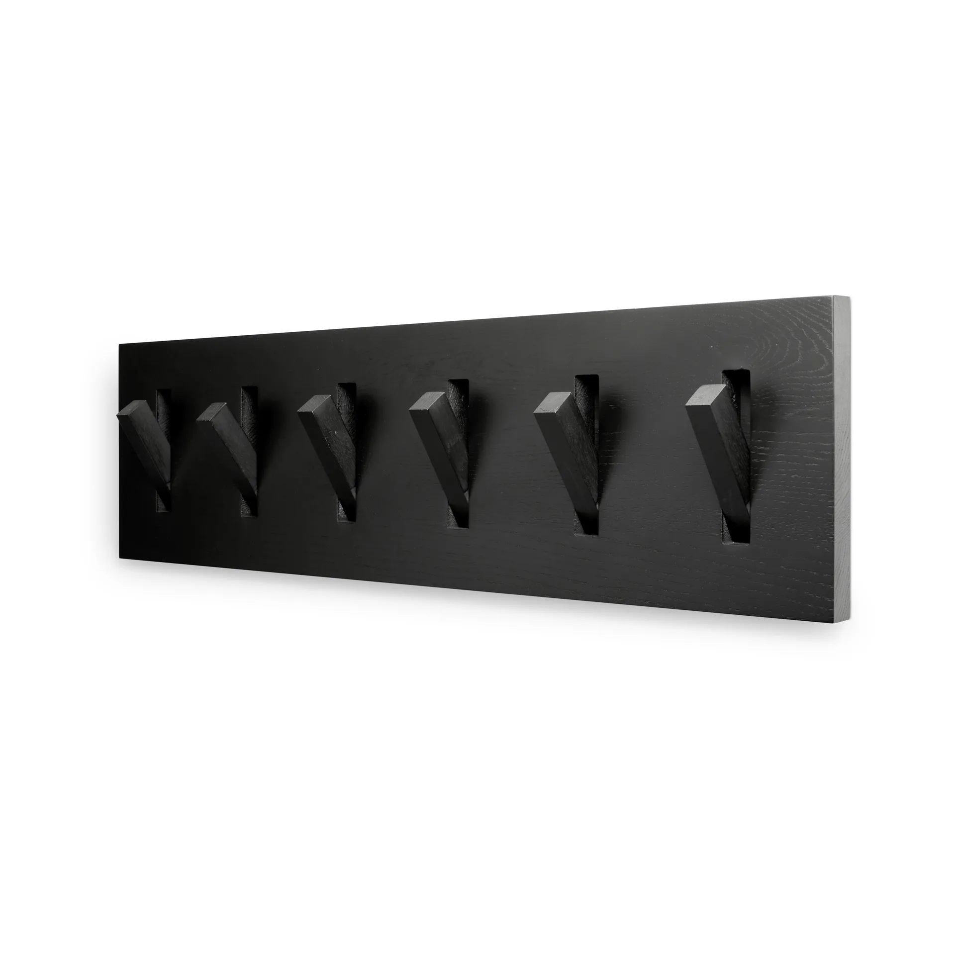 Utilitile wall hanger klesknagger, Lakkert eik – black – large Ethnicraft
