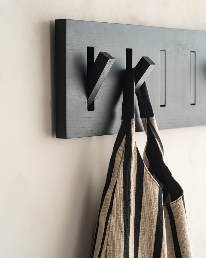 Utilitile wall hanger klesknagger, Lakkert eik – black – large Ethnicraft