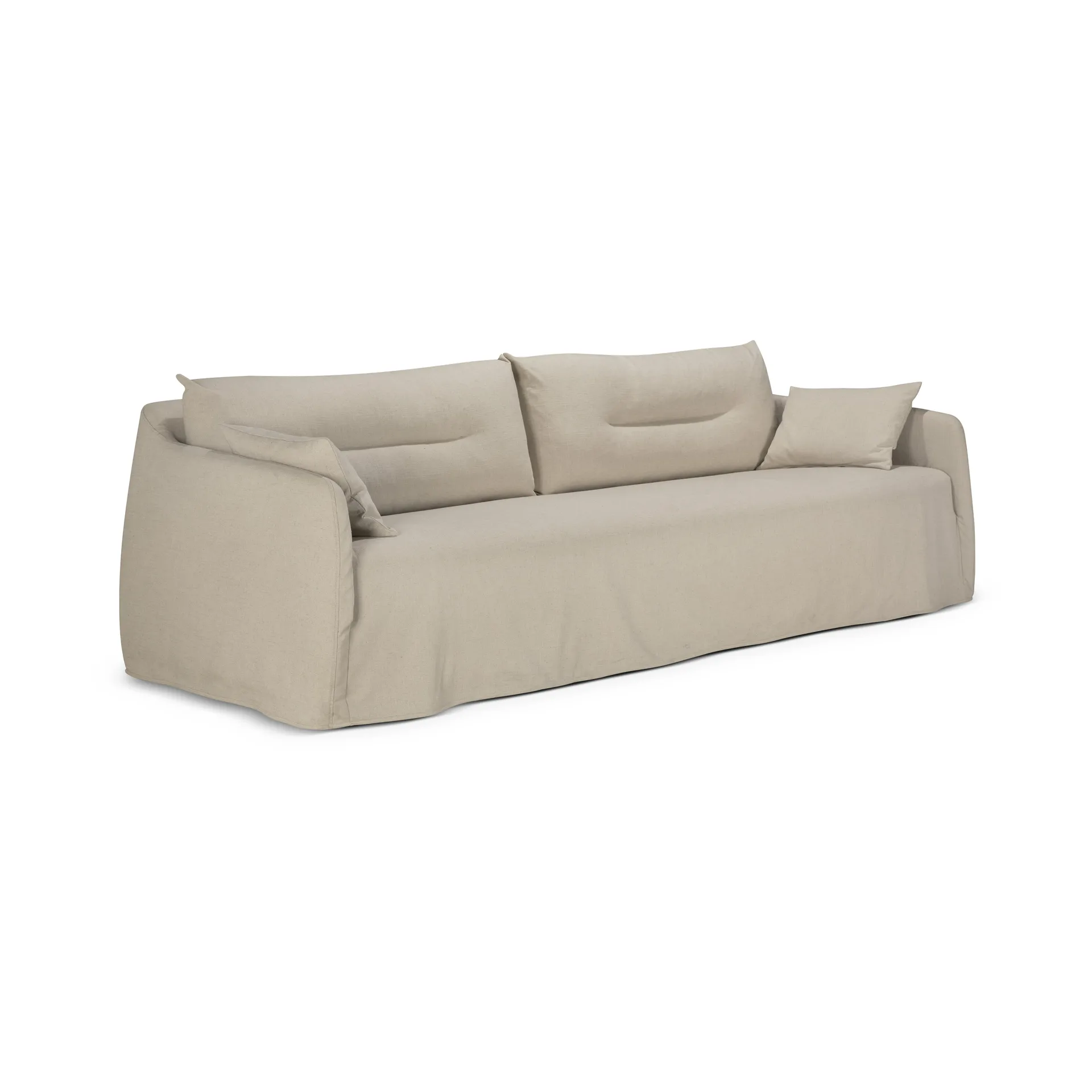 Weave sofa avtakbart trekk, Bone, 3-seter Ethnicraft