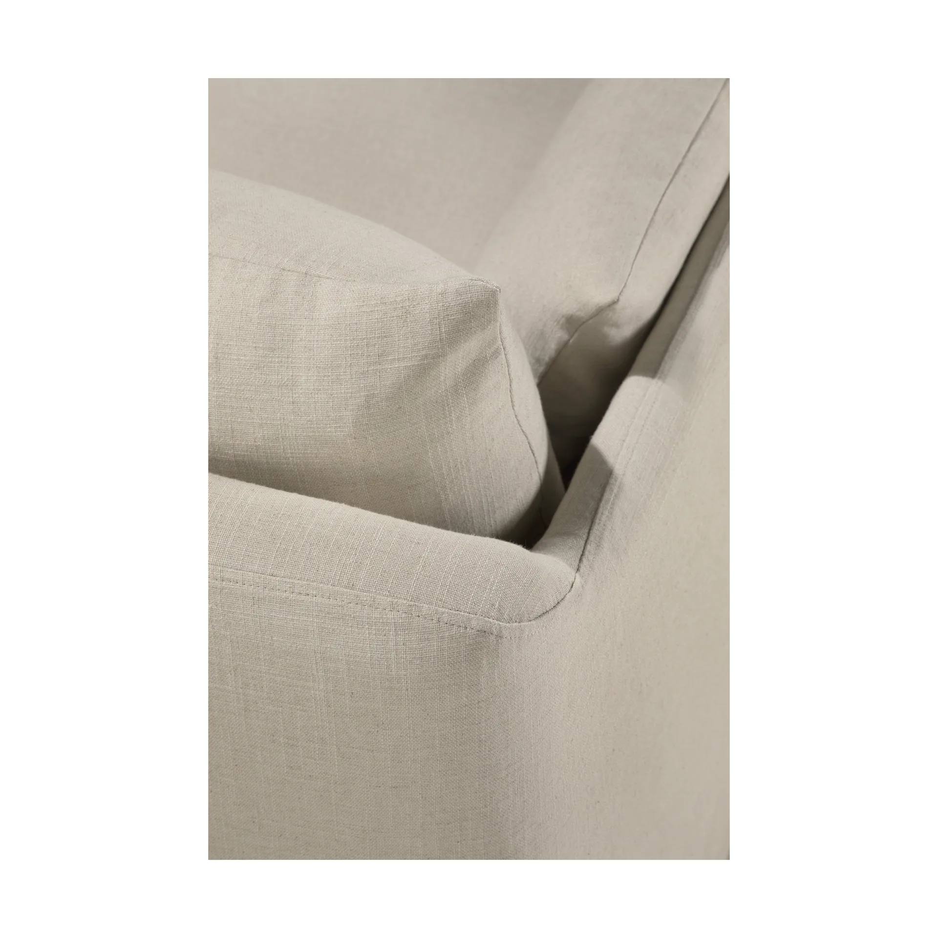 Weave sofa avtakbart trekk, Bone, 3-seter Ethnicraft