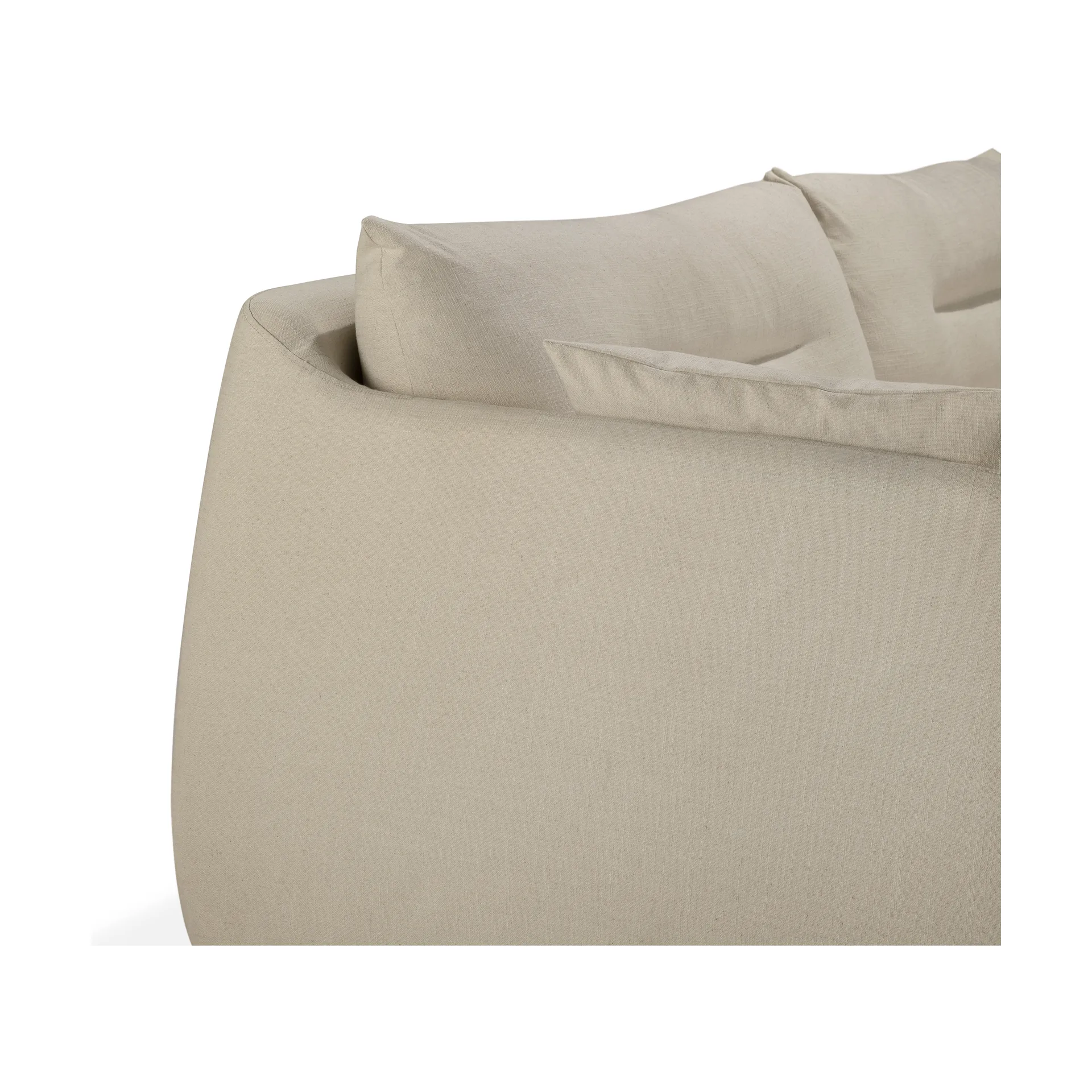 Weave sofa avtakbart trekk, Bone, 3-seter Ethnicraft