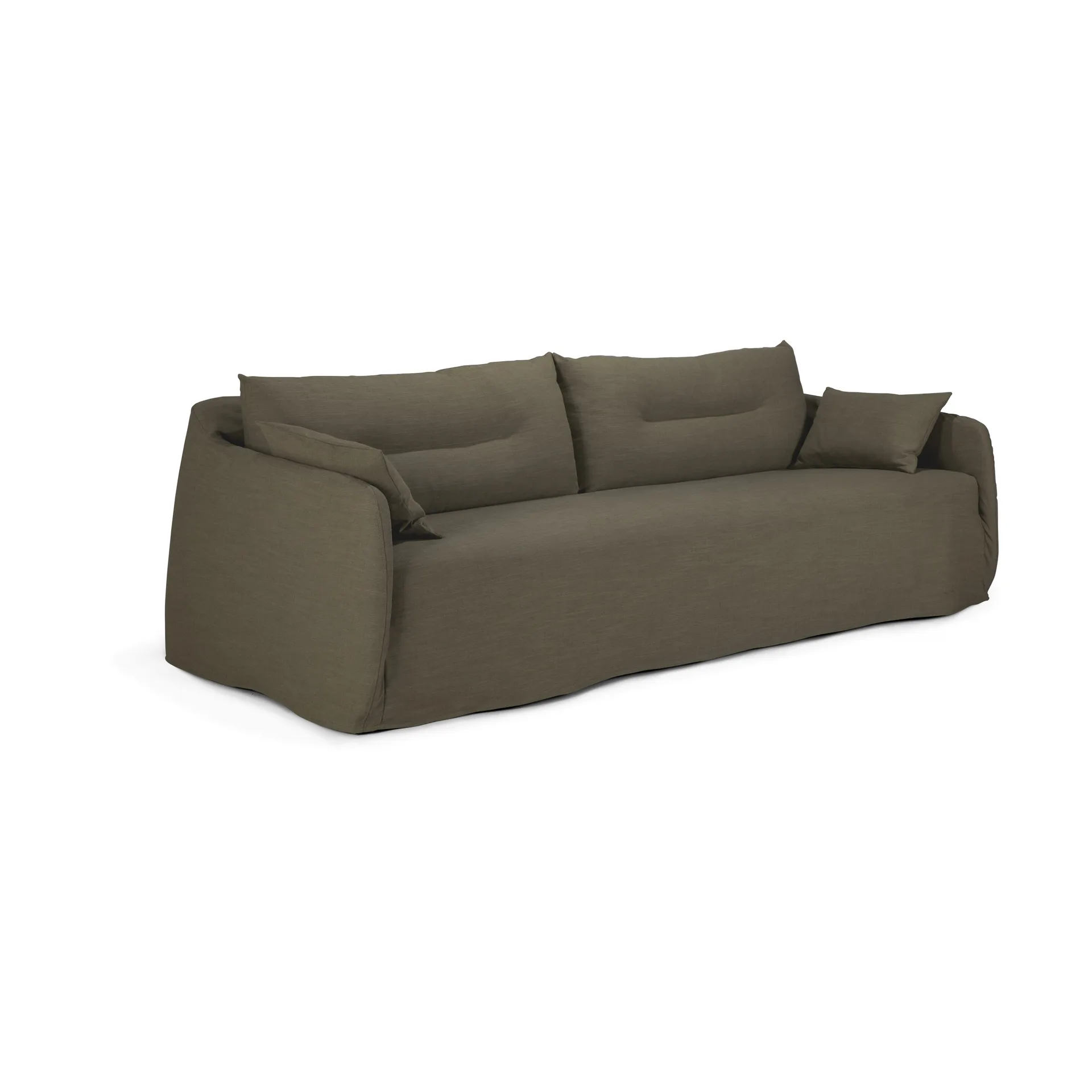 Weave sofa avtakbart trekk, Green, 3-seter Ethnicraft