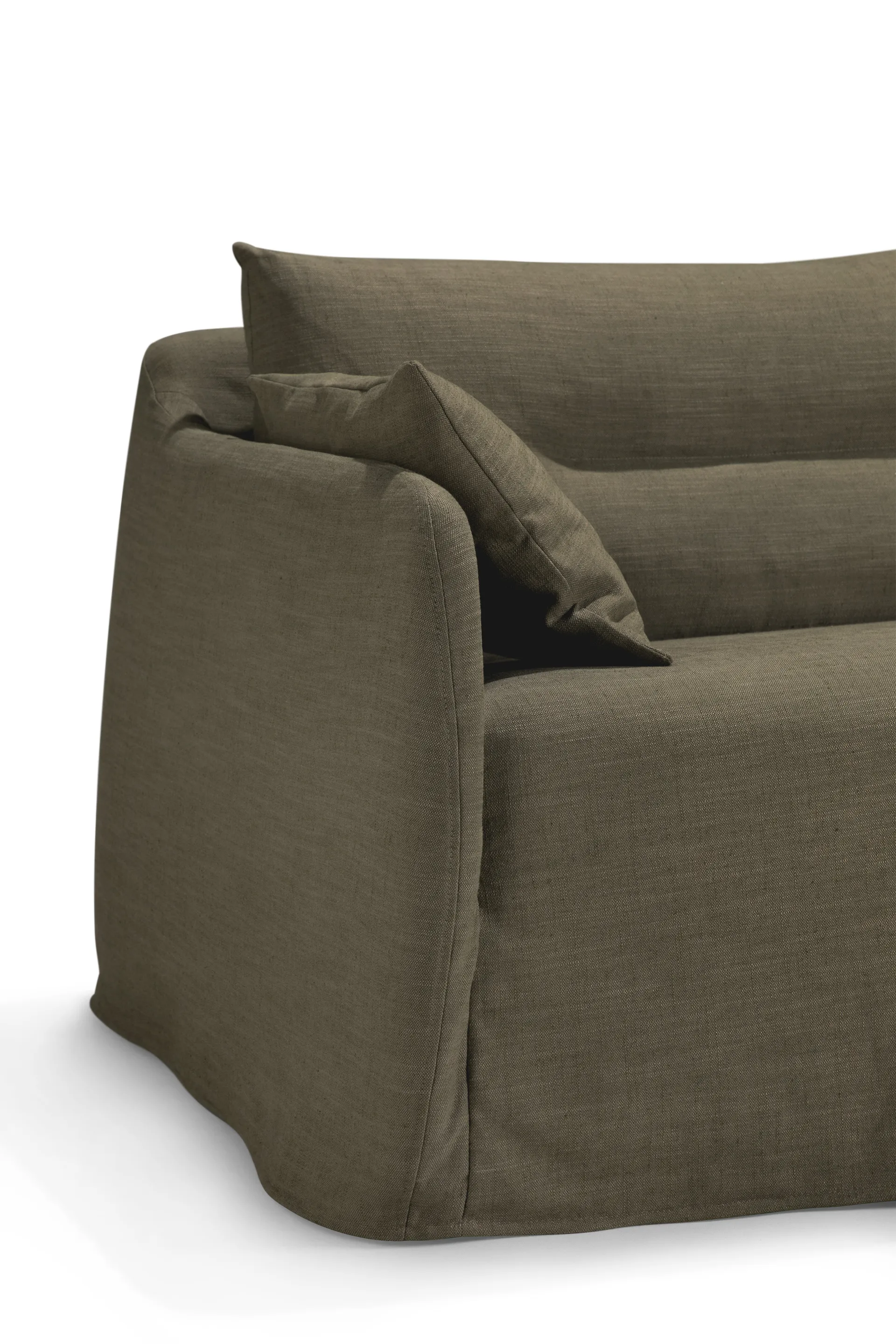 Weave sofa avtakbart trekk, Green, 3-seter Ethnicraft