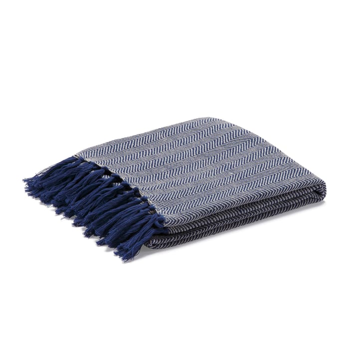 Fishbone pledd, blå Etol Design