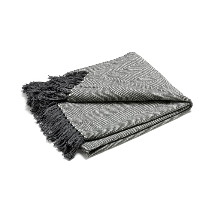 Bilde av Etol Design Fishbone pledd grå