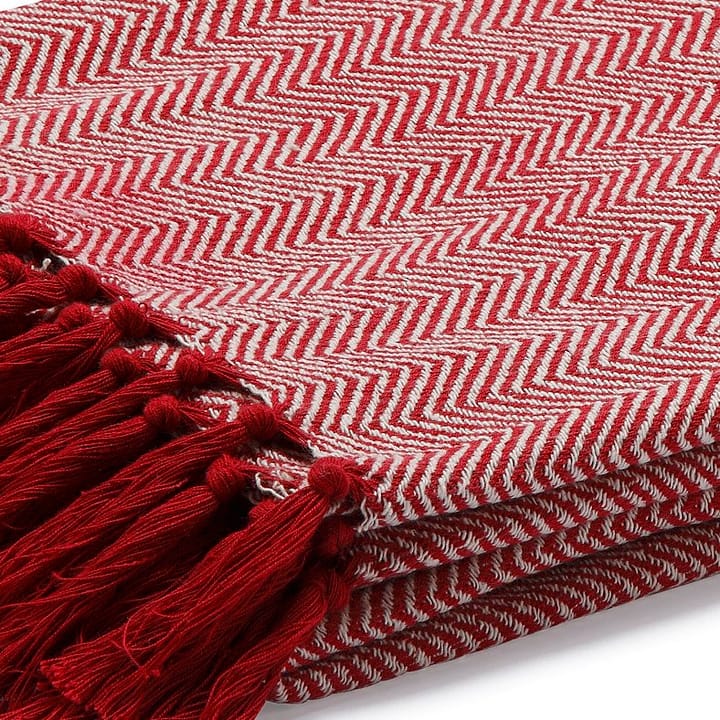 Fishbone pledd, rød Etol Design