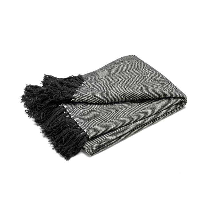 Bilde av Etol Design Fishbone pledd svart