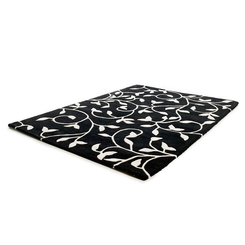 ETOL Design Grow gulvteppe sv-hvitt 140x200 cm
