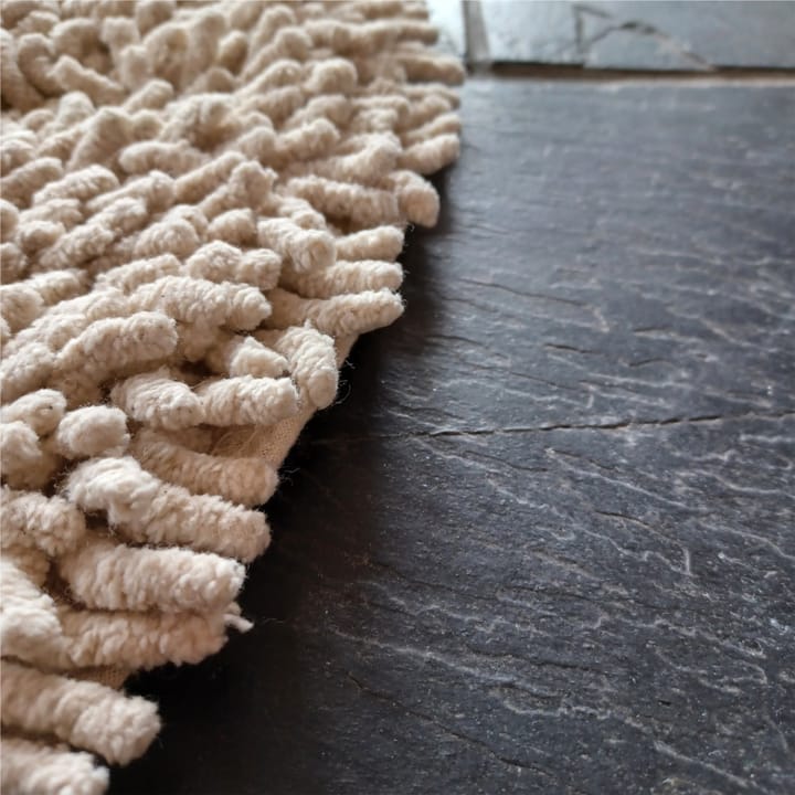 Rasta rund gulvteppe Ø120 cm, Natur Etol Design