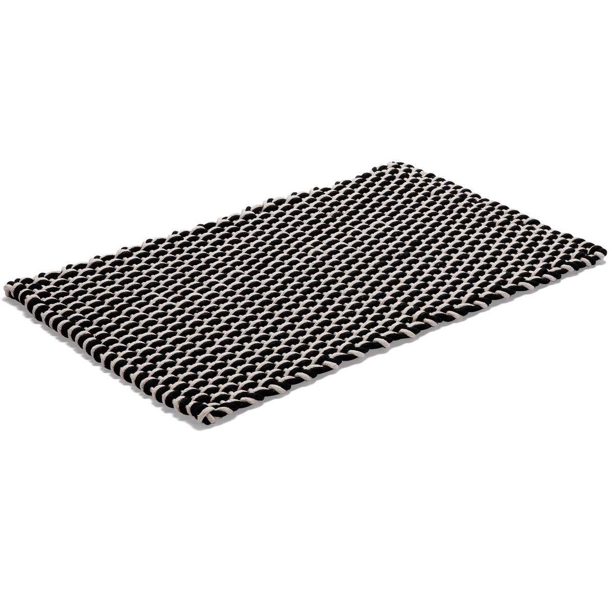 Bilde av ETOL Design Rope gulvteppe svart/hvit 50x80 cm