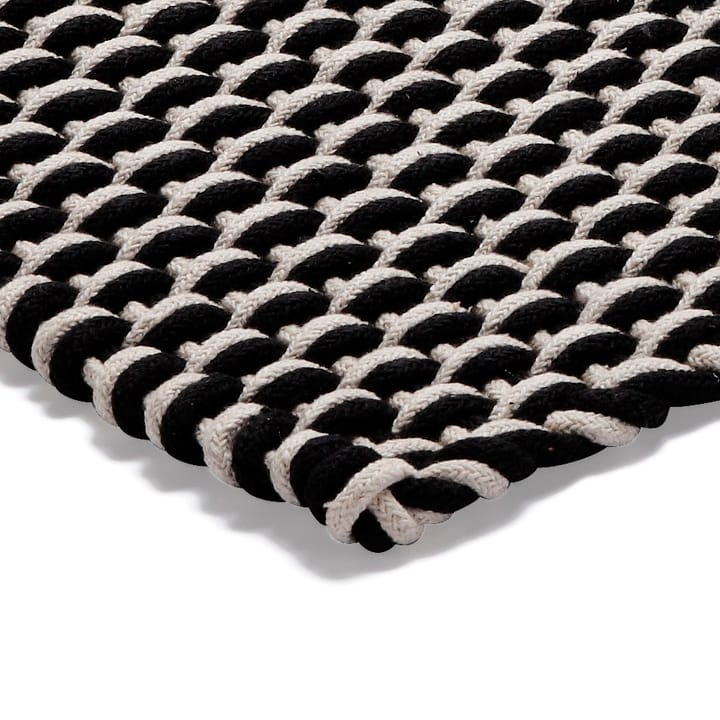 Rope gulvteppe svart/hvit, 50x80 cm Etol Design