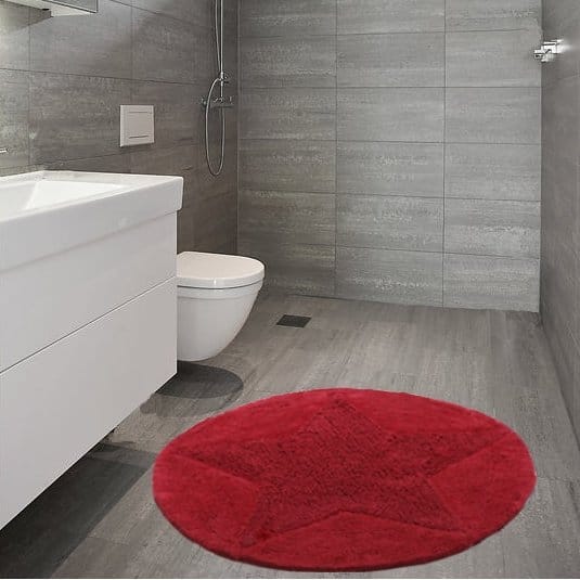 Star rund gulvteppe, rød Etol Design