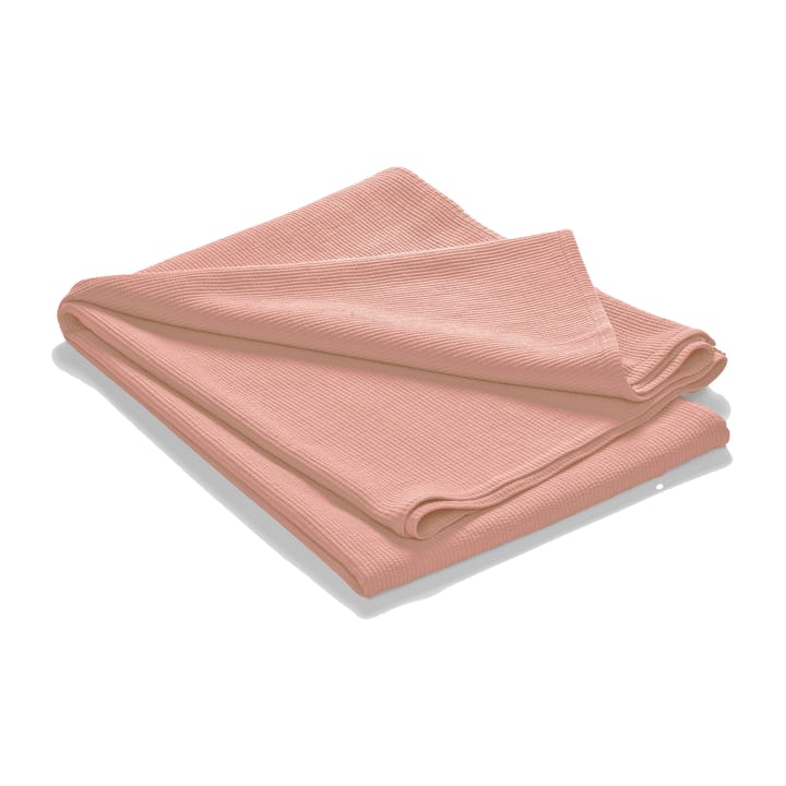 Stripe sengeteppe steinvasket bomull 180 x 260 - Dusty rose - Etol Design