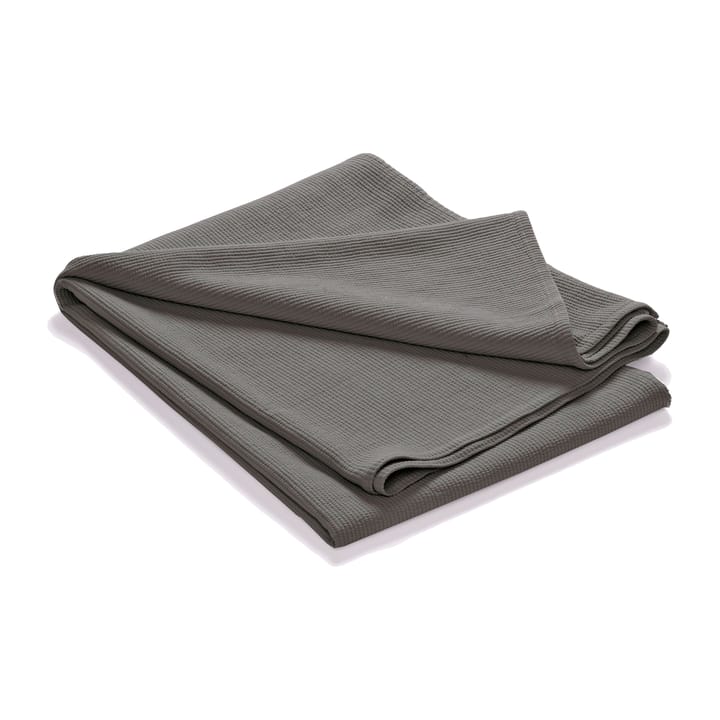 Stripe sengeteppe steinvasket bomull 180 x 260 - Mørkegrå - Etol Design