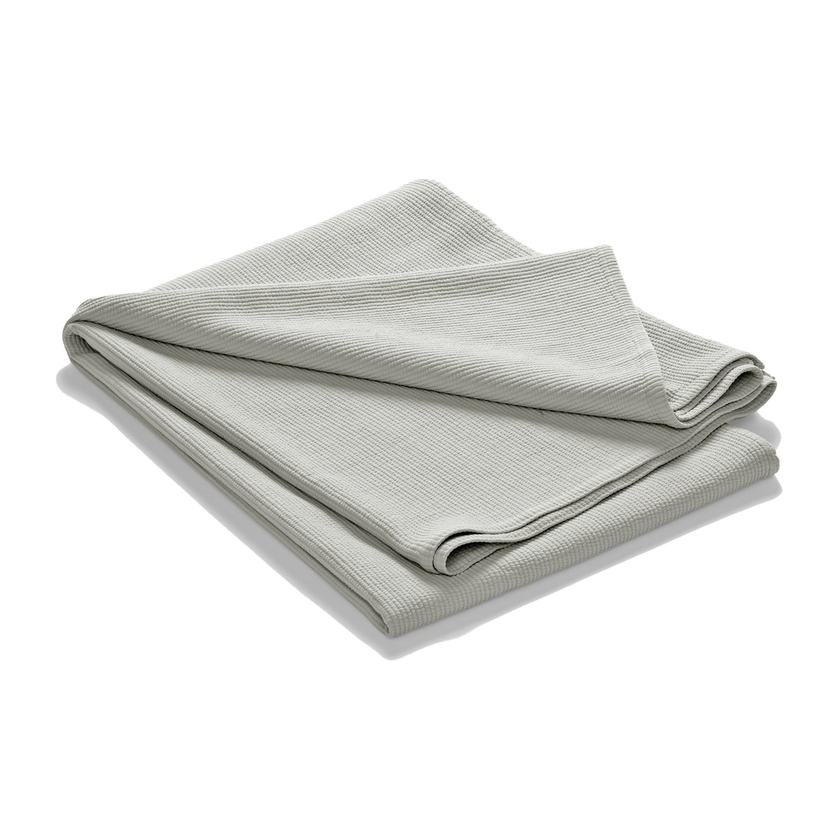 Bilde av Etol Design Stripe sengeteppe steinvasket bomull 260 x 260 Lysegrå