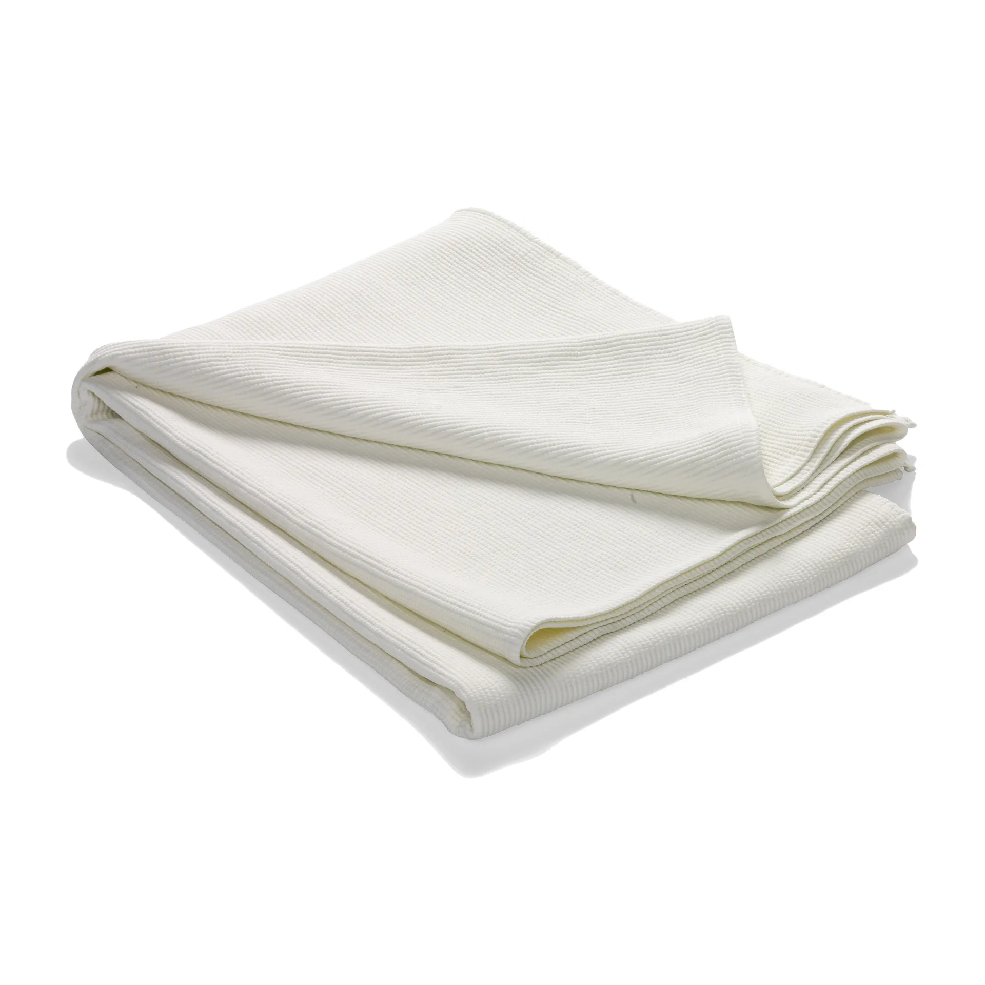 Stripe sengeteppe steinvasket bomull 260 x 260, Off-white Etol Design