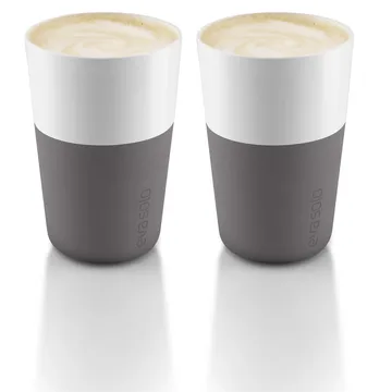 Eva Solo Caffè latte-kopp 2-pakning - Elephant grey - Eva Solo