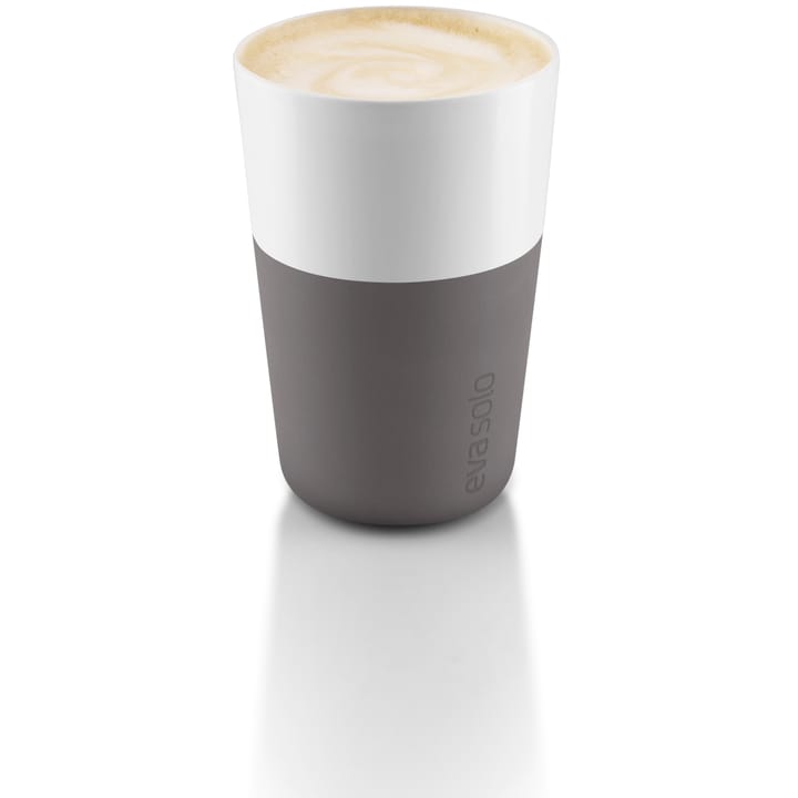 Eva Solo Caffè latte-kopp 2-pakning - Elephant grey - Eva Solo