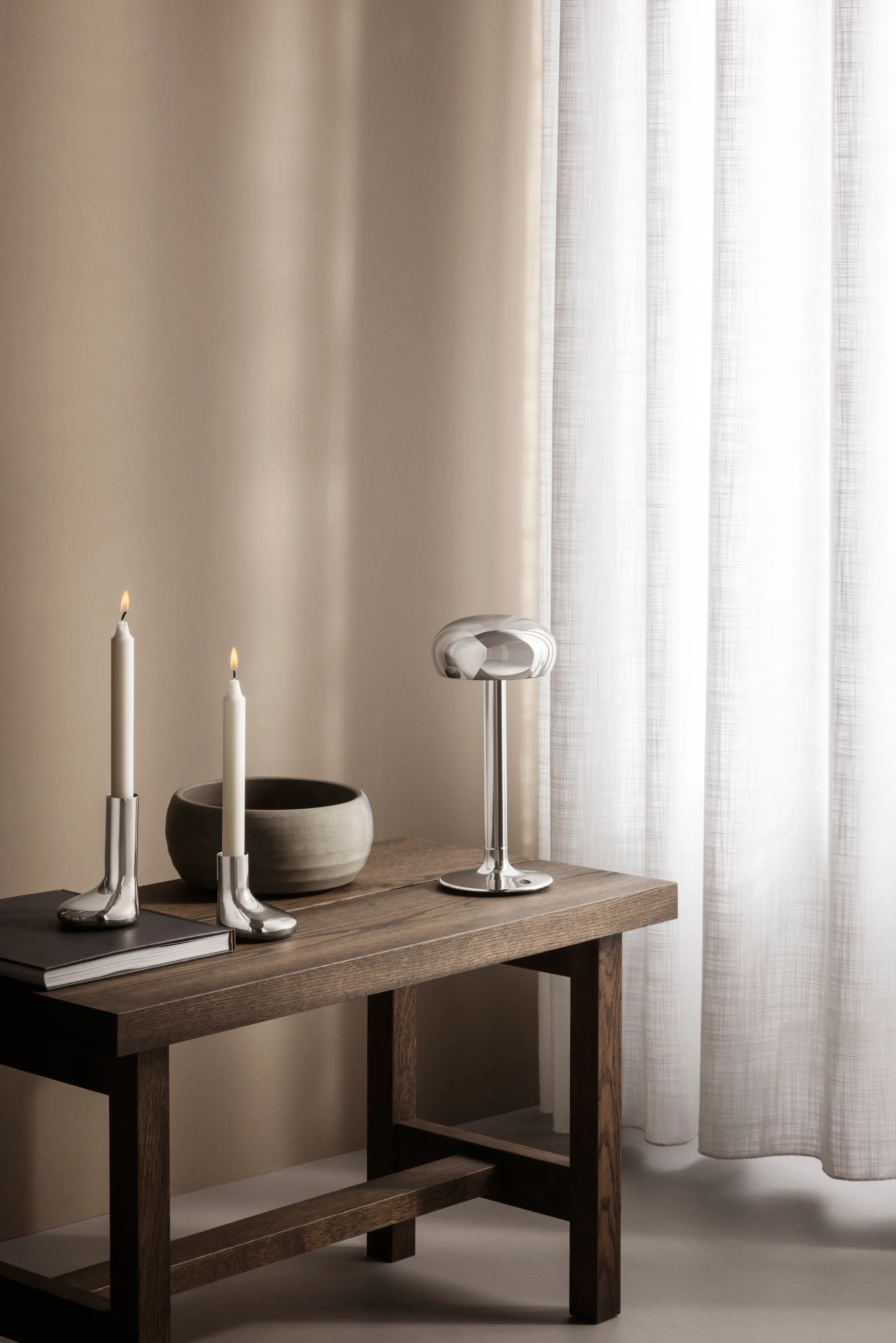 Eva Solo Mellow lysestake 12 cm, Silver Eva Solo