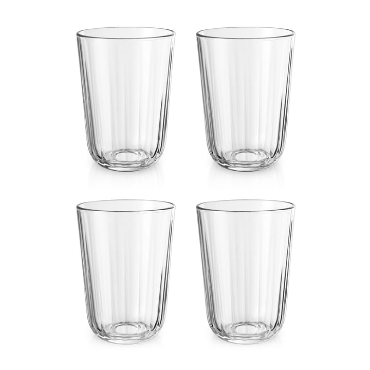 Facet drikkeglass 34 cl 4-pakning - Klar - Eva Solo