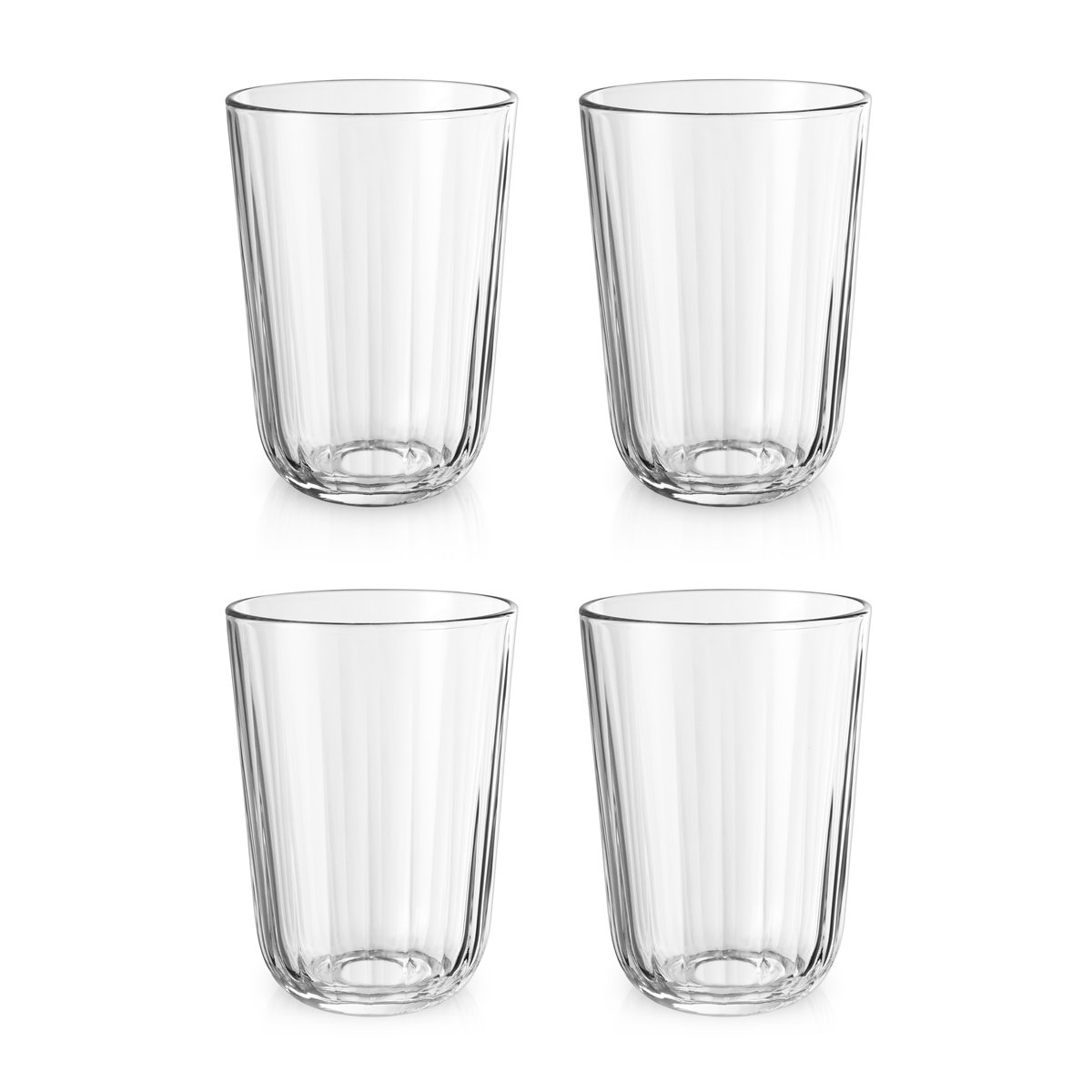 Eva Solo Facet drikkeglass 34 cl 4-pakning Klar | Skandinavisk Design | Vannglass | Gjennomsiktig