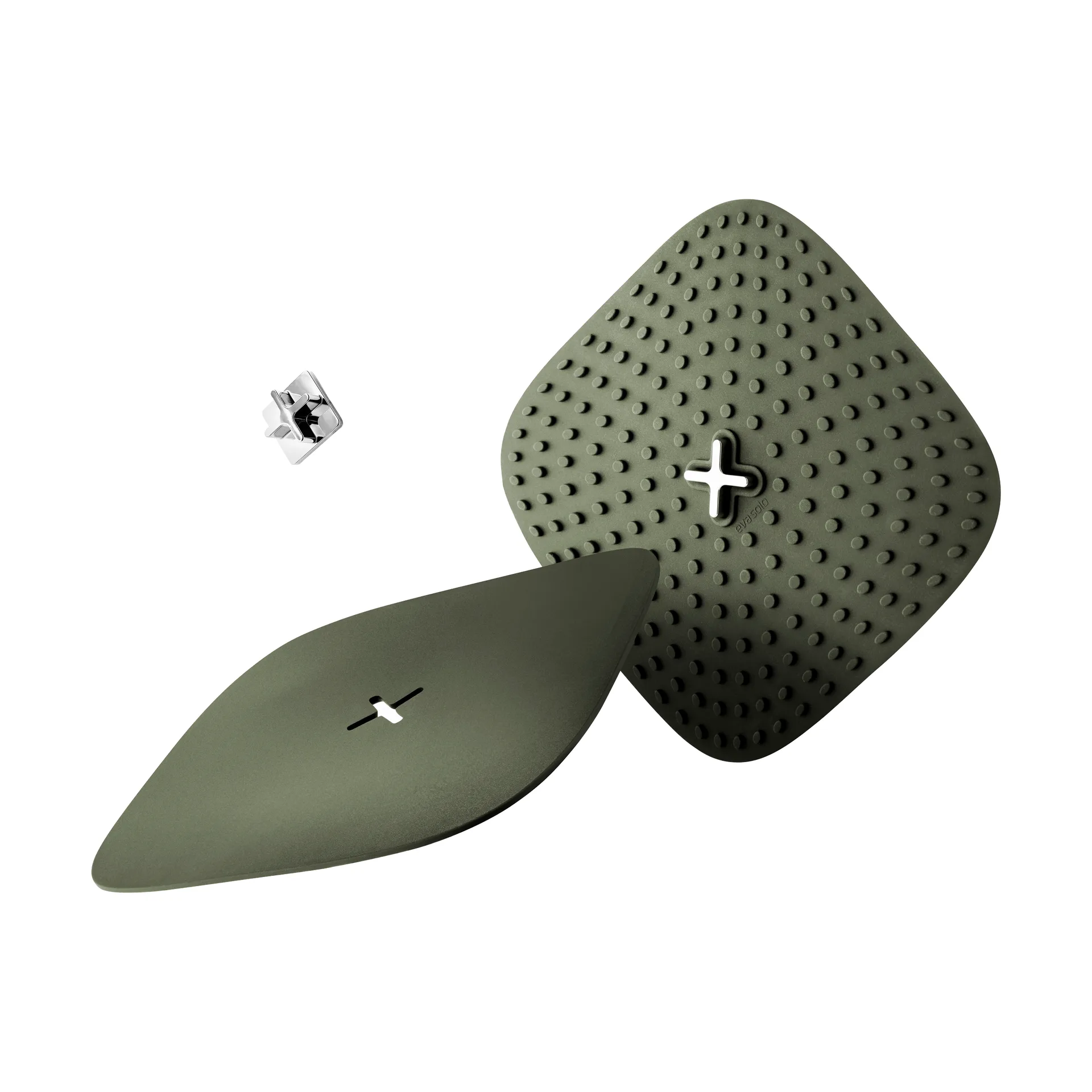 Green Tool grytekluter med krok 18x18 cm 2-pakning, Grønn Eva Solo