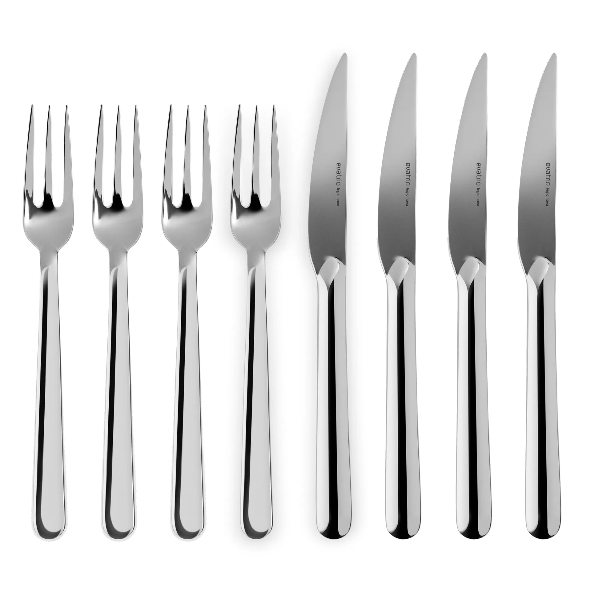 Legio Nova grillbestikk 8 deler, Rustfritt stål Eva Solo