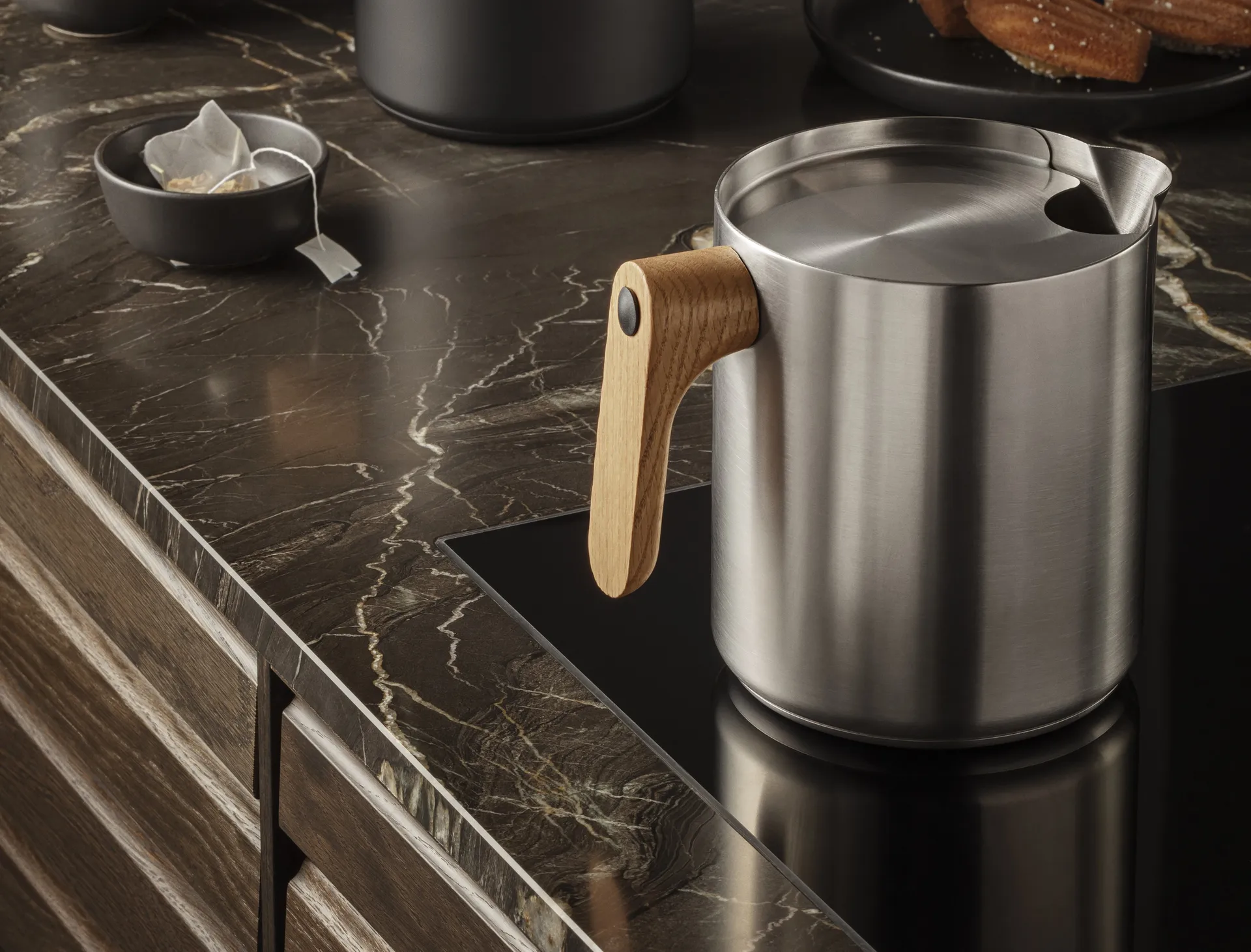 Nordic kitchen induksjonskanne 1 L, Børstet stål Eva Solo